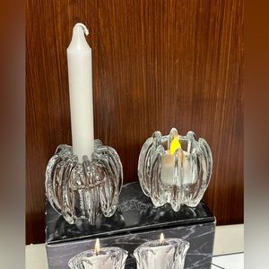 Windsor Candlesticks-votives 24% Lead Crystal